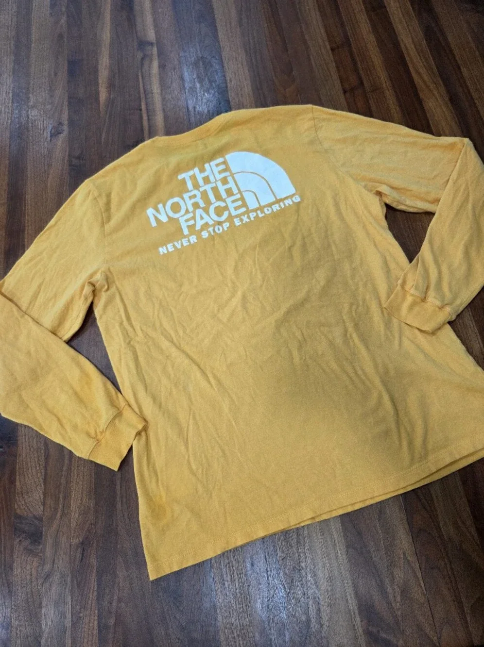 The North Face Men's Long Sleeve Tee in Yellow